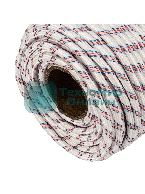 Фал плетеный Сибртех 24-прядный полипропиленовый с сердечником 12 мм, бухта 100 м, 1000 кгс,