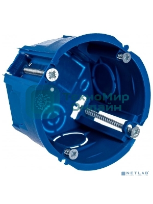 Коробка установочная С3 d68х45 для полых стен (с саморезами и пластик. лапками) IEK UKG10-068-045-000-P-UO