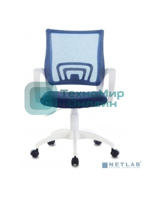 Кресло Бюрократ CH-W695NLT TW-05N TW-10N темно-синий, сетка/ткань, 120 кг, механизм качания