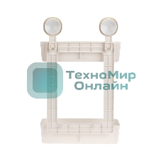 Полка двухъярусная настенная HALSA HLS-F-110W на вакуумной присоске