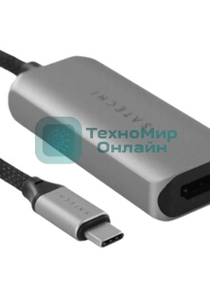 Адаптер Satechi Type-C to HDMI 4K 60HZ. Поддержка 4K/60Hz. Материал корпуса алюминий. Цвет серебряный.