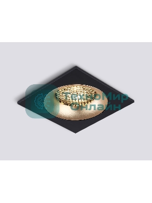Светильник встраиваемый Ambrella light TN102730 BK/GD черный/золото GU5.3 92*92*23