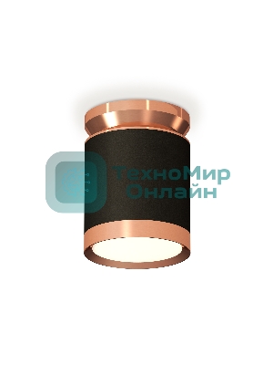 Светильник Ambrella Light XS8142035 SBK/PPG черный песок/золото розовое полированное GX53 (N8912, C8142, N8126)
