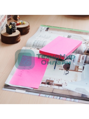 Блок самоклеящийся бумажный Stick`n 21168 76x127мм, 100 листов, 70 г/м2, неон, оранжевый