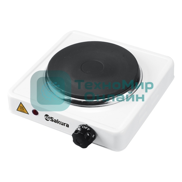 Плита настольная электрическая Sakura ПЭ-01 1000Вт 154мм 1конф/диск