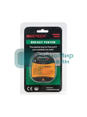 Тестер розеток MS6860D MASTECH
