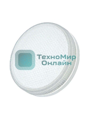 Лампа светодиодная JazzWay PLED-ECO-GX53 6Вт таблетка 3000К frost теплый белый GX53 460лм 230В