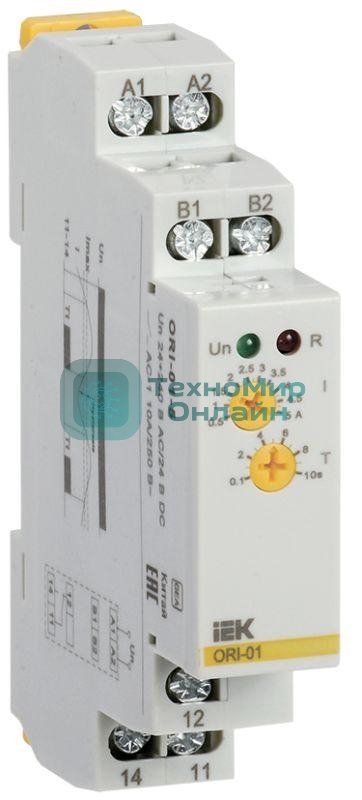 Реле тока ORI 0.5-5А 24-240В AC/24В DC IEK ORI-01-5