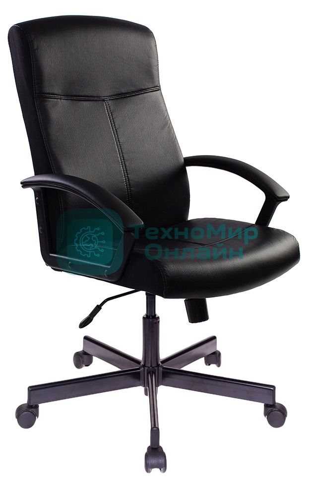 Кресло Бюрократ DOMINUS-BL черный, экокожа