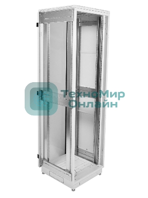 Шкаф телекоммуникационный напольный 33U (600x800) дверь стекло, черный (ШТК-М-33.6.8-1ААА-9005)