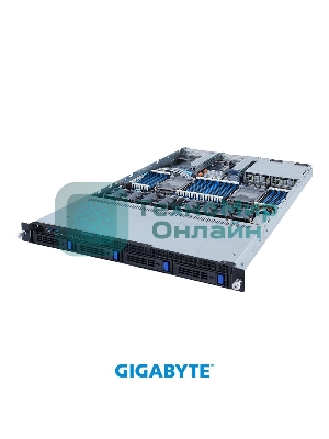 Серверная платформа Gigabyte R182-340 (rev. 100) 1U, 4x3.5