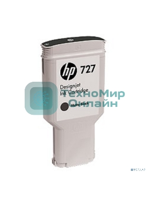 Картридж струйный HP 727 C1Q12A черный матовый, 300мл, для Designjet T920/T1500/T2500