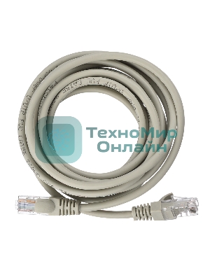 Кабель GoPower PATCH RJ-45(M)-RJ-45(M) 00-00029036 3M серый