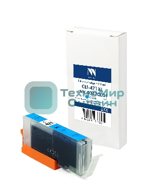 Картридж струйный NVPrint CLI-471XL (NV-0347C001) Cyan для Canon Pixma MG5740/MG6840/MG7740/TS5040/TS6040/TS8040/TS9040 (12 мл) совместимый