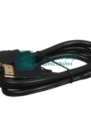Кабель Cablexpert HDMI CC-HDMI4-1M, 19M/19M, v2.0, медь, позол.разъемы, экран, 1м, черный, пакет