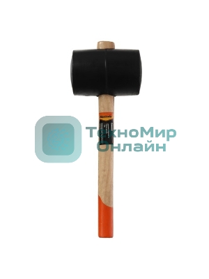 Киянка резиновая Sparta 1130 г, черная резина, деревянная рукоятка