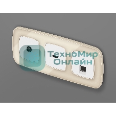 Лицевая панель OMEGA (Белый глянец) для HDMI розетки QUANT OP1140