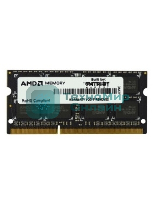 Оперативная память AMD Radeon R5, DDR3, 4GB, (1x4GB,), 1600MHz, CL11, SO-DIMM