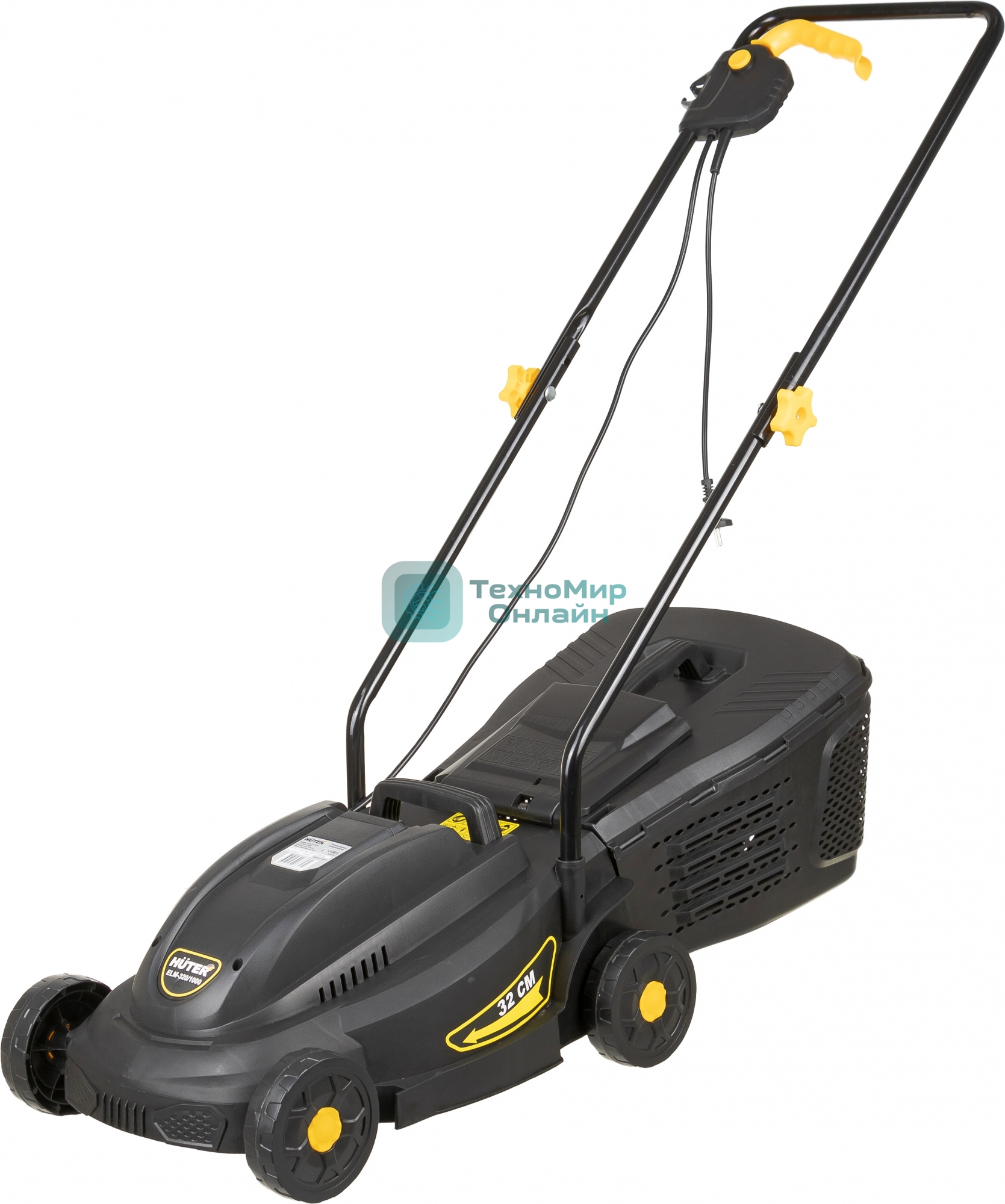 Газонокосилка роторная Huter ELM-320/1000, 32 см, 1000Вт 900/70/4/19