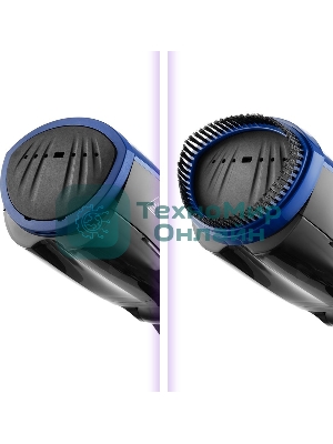 Отпариватель Kitfort КТ-987 черный/синий, 1200 Вт, 12 г/мин, 100 мл