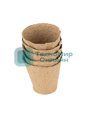 Горшочек для рассады, 80х80 мм, торфяной, 5 шт. Россия