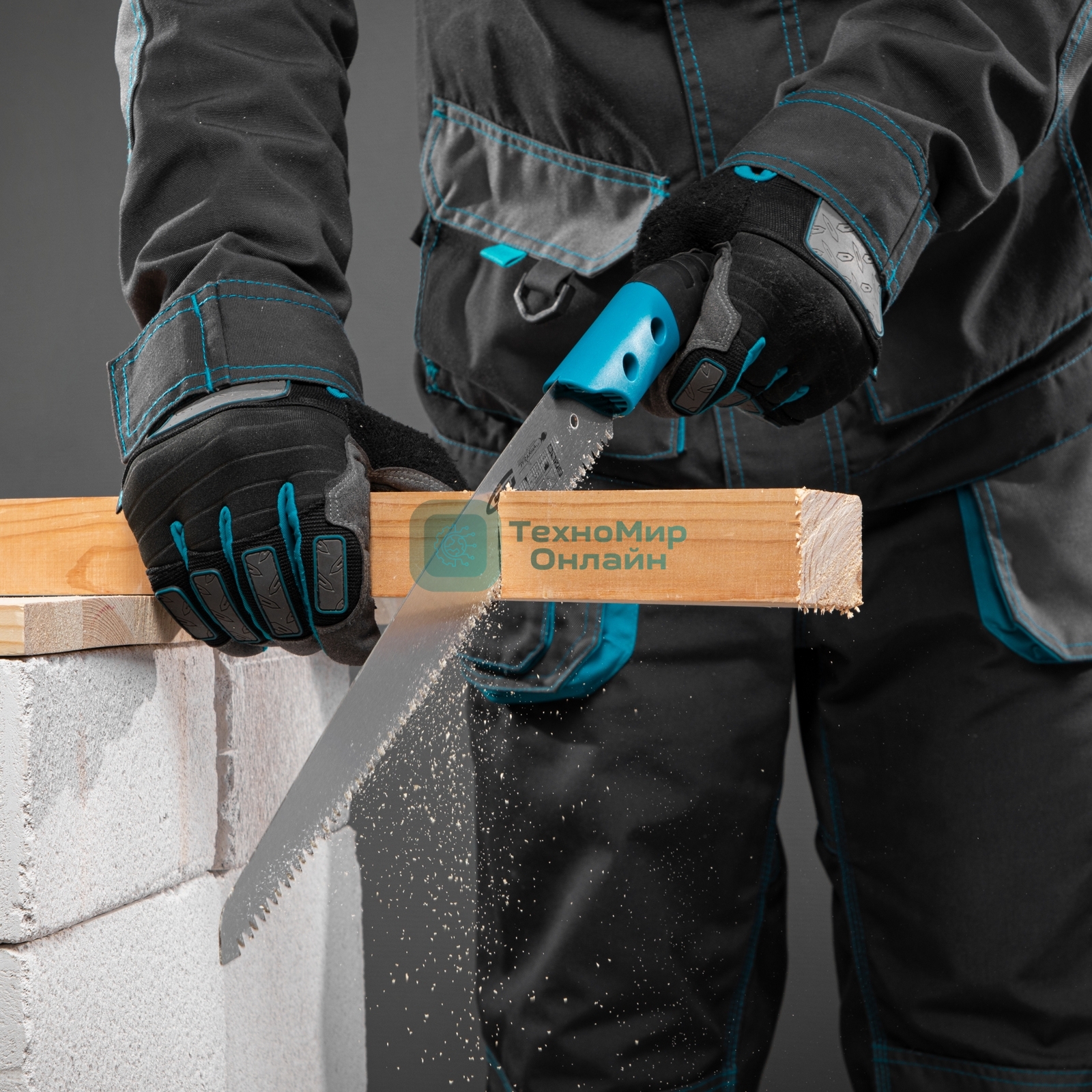 Пила по дереву Gross 23612 PIRANHA универсальная для кэмп. и сада 330мм 9-10TPI зуб3D кал.зуб 2-ком