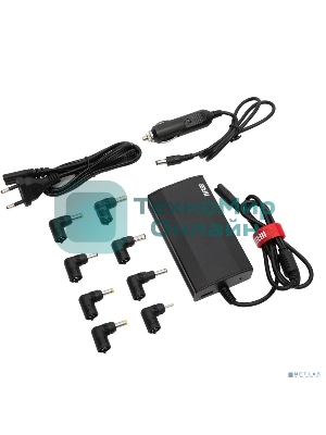 Адаптер для ноутбуков STM Dual DLU90, 90W, EU AC power cord& Car Cigaratte Plug, USB(2.1A)