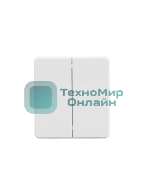 Выключатель Kranz ROUND 2 кл проходной (переключатель) 10А с/у перламутр