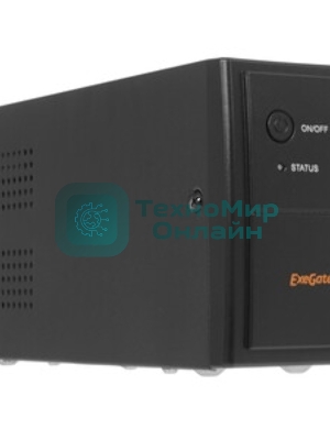 Источник бесперебойного питания ExeGate Power Back BNB-850.LED.AVR.EURO.RJ 850VA/480W, LED, AVR,2 евророзетки, RJ45/11, черный
