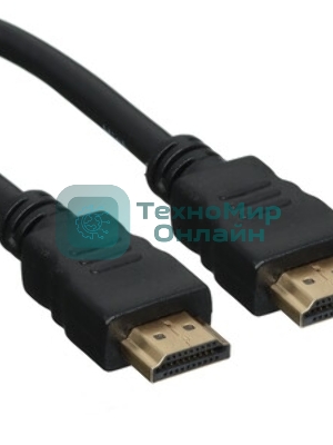 Кабель Cablexpert HDMI CC-HDMI4-1M, 19M/19M, v2.0, медь, позол.разъемы, экран, 1м, черный, пакет