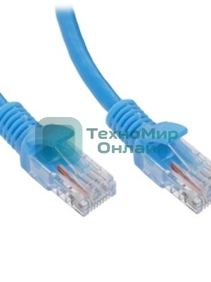 Патч-корд LSZH медный UTP Cablexpert PP30-10M/B cat.5e, 10м, литой, многожильный, синий
