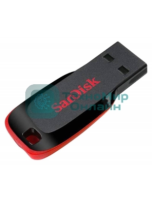 Флешка USB SanDisk Cruzer Blade (SDCZ50-128G-B35), 128Gb, USB 2.0, Type-A, R/W 16/4, черный