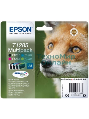 Картридж струйный Epson T1285 C13T12854012 4цв. набор карт. для Epson S22/SX125