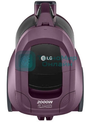 Пылесос LG VC5420NHTCW фиолетовый, 380/2000 Вт, уборка сухая, пылесборник контейнер 1.3 л