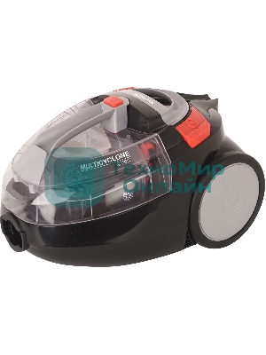 Пылесос Hyundai HYV-C3077 черный, 380/2000 Вт, уборка сухая, пылесборник контейнер 1.5 л