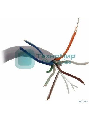 Кабель ExeGate UTP 4 пары кат.5e CCA, 25AWG, бухта 305м, серый, PVC