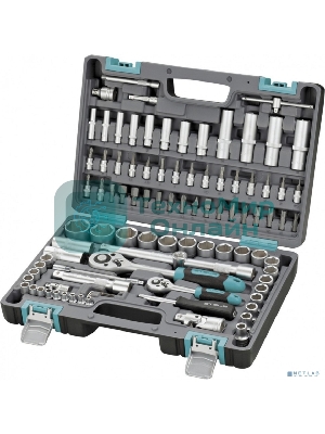 Набор инструментов Stels 14106 1/2'' 1/4'' CrV пластиковый кейс  94 предм.