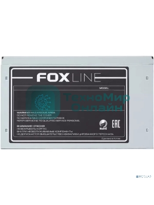 Блок питания Foxline FZ500R, 500W, 120мм, серый