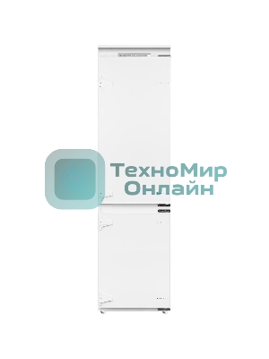 Встраиваемый холодильник Kuppersberg RBN 1961, High-Tech двухкамерный, полезный объем 334 л, суперохлаждение, суперзаморозка, функция отпуск, перевешиваемые двери (door slider), электронное управление, звуковая индикация открытой двери, NoFrost, зона свежести, LED освещение, инвертерный компрессор, энергоэффективность А++, уровень шума 35 дБ, белый