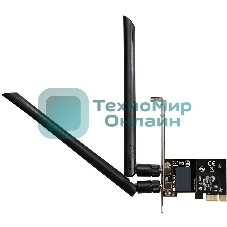 Сетевой адаптер ORIGO OWN1200A/A1A PCI-E Wi-Fi AC1200, 2.4/5 ГГц, 2 съемные антенны 5 dBi