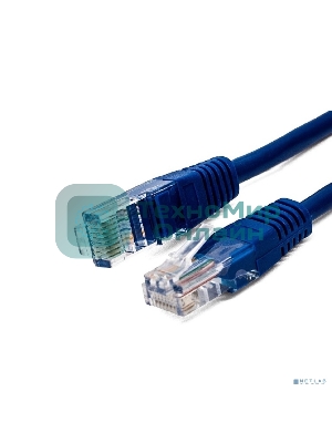 Кабель патч-корд, Filum FL-U6-0.5M-BL U/UTP 6 cat. 0.5м, 26AWG(7x0.16 мм), омедненный алюминий (CCA), PVC, синий