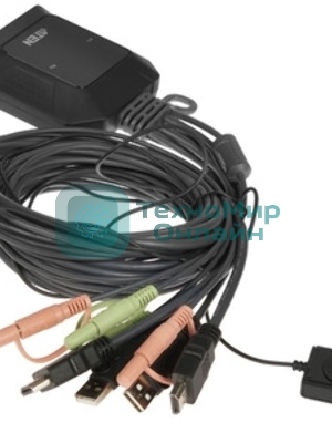 Переключатель ATEN 2-Port USB 4K HDMI Cable KVM Switch