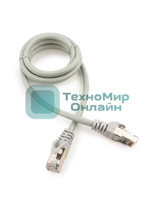 Патч-корд FTP Cablexpert cat.6, 1м, литой, многожильный, серый
