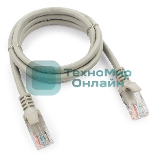 Патч-корд UTP Cablexpert cat.5e, 1м, литой, многожильный серый