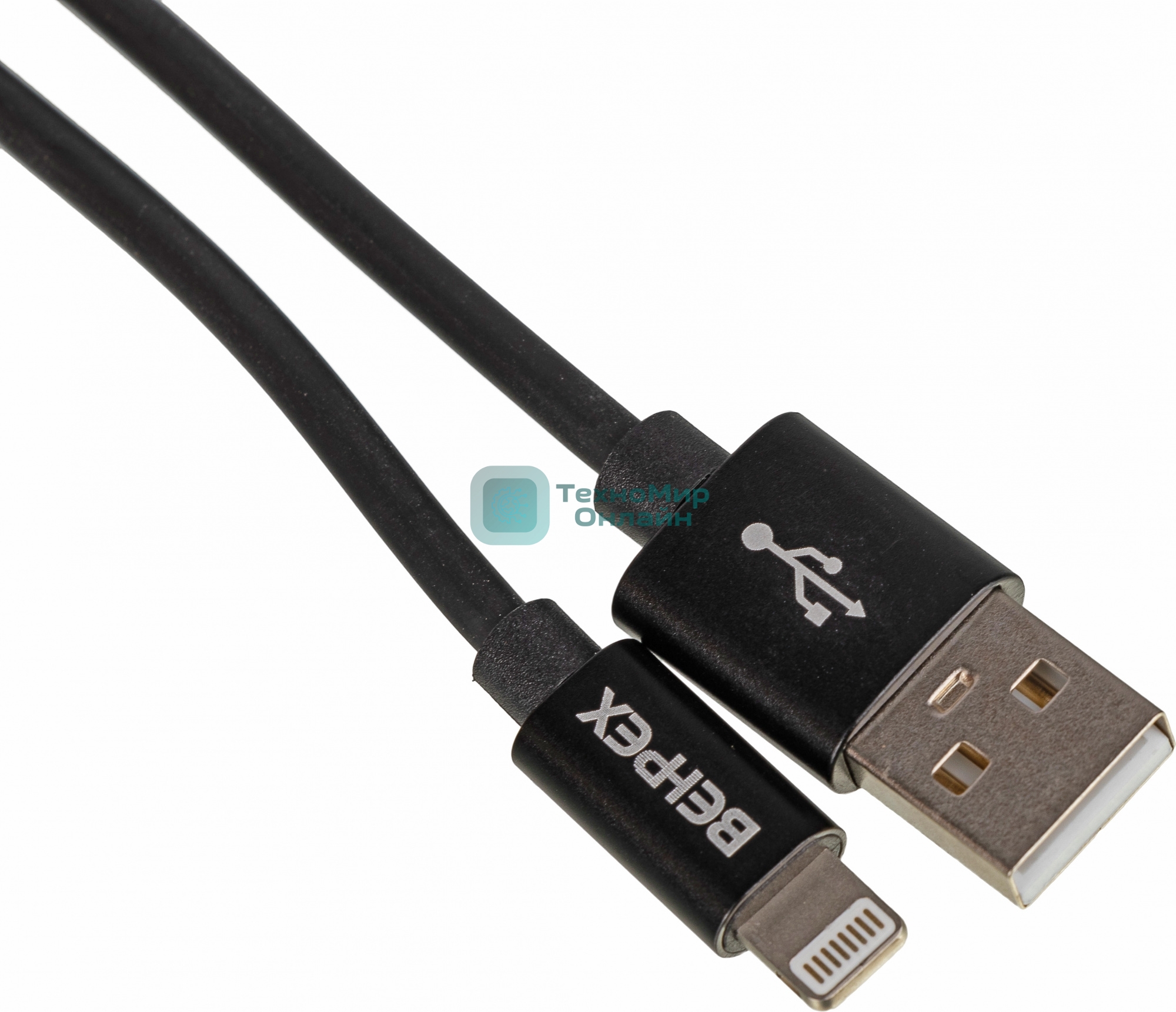 Кабель USB (m)-Lightning (m) 1м черный
