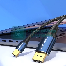 Кабель Vention DisplayPort v1.4 20M/Mini DP M - 1.5м