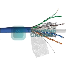 Кабель информационный Lanmaster LAN-6AFTP-LSZH-BL кат.6А F/UTP общий экран 4X2X23AWG LSZH внутренний 305м синий