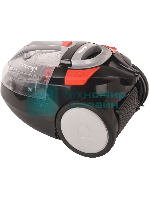Пылесос Hyundai HYV-C3077 черный, 380/2000 Вт, уборка сухая, пылесборник контейнер 1.5 л