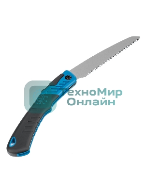 Пила по дереву Gross 23616 PIRANHA складная, для кэмп.и сада, 150 мм, 9-10TPI, зуб 3D, подкал.зуб, 2-ком.рук.