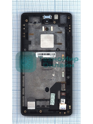 Дисплей для Yota YotaPhone 1 C9660 черный с рамкой